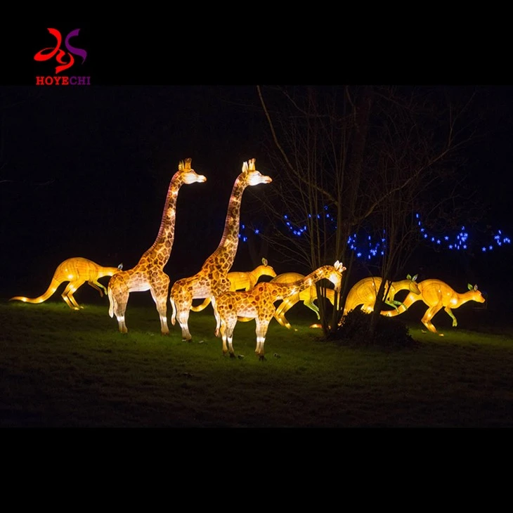 Spectacle animal réaliste attrayant de lanterne de parc d'attractions extérieur imperméable d'IP 67